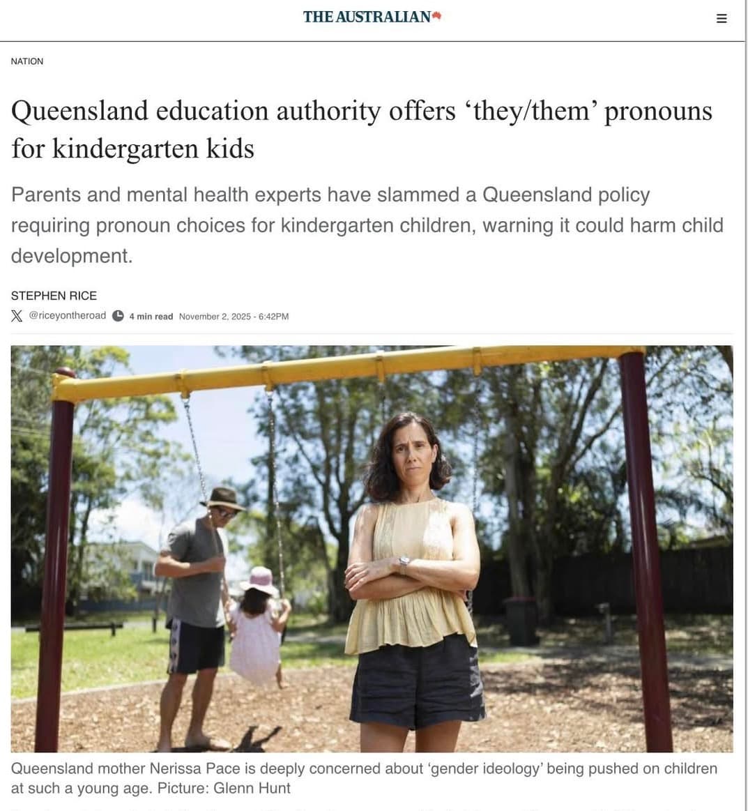 Parents Forced to Use Pronouns for Pre-School Children