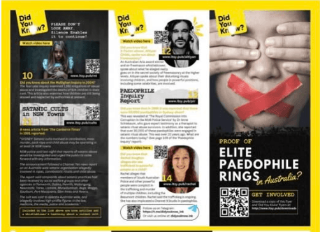 Downloadable Flyer - Elite Paedophile Rings