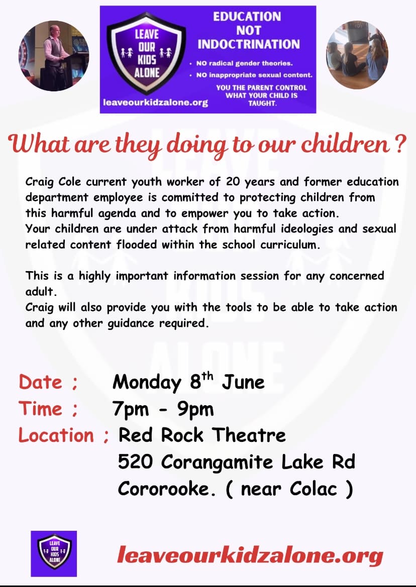 Colac Community Presentation on the 8th of June 2026